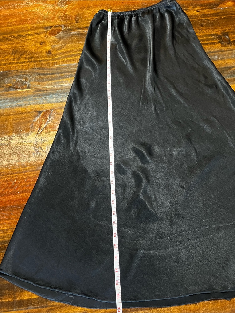 Milio Milano Satin Black Midi Slip Skirt - Picture 4 of 8